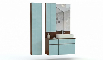 Мебель для ванной Франко 2 BMS голубого цвета